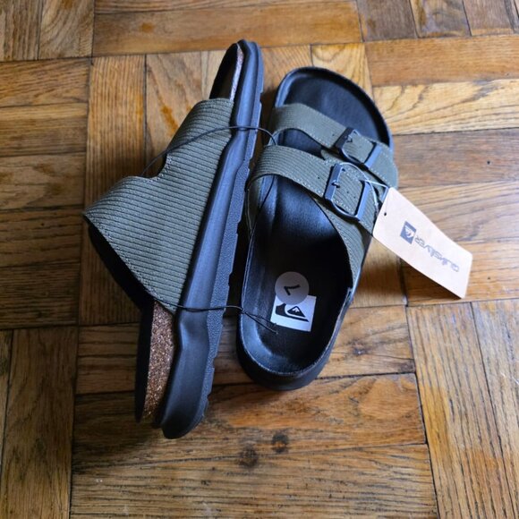 Quicksilver Men’s Flip Flop Trekking Sandal Green Size 7 - Picture 3 of 6